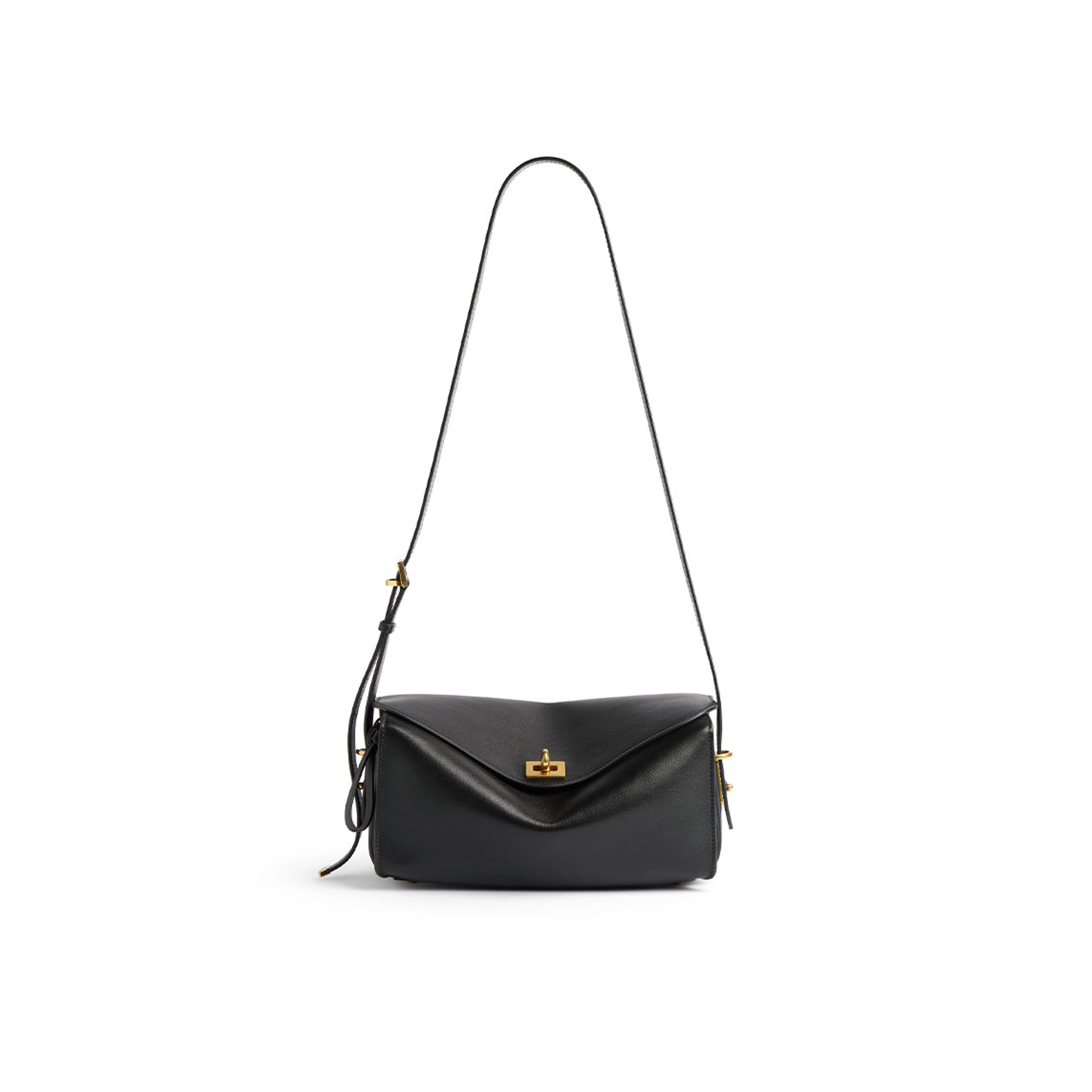 BALENCIAGA WOMEN'S LE 7 SHOULDER BAG MEDIUM IN BLACK 8681022ACJZ1053 (26*13.5*10cm)